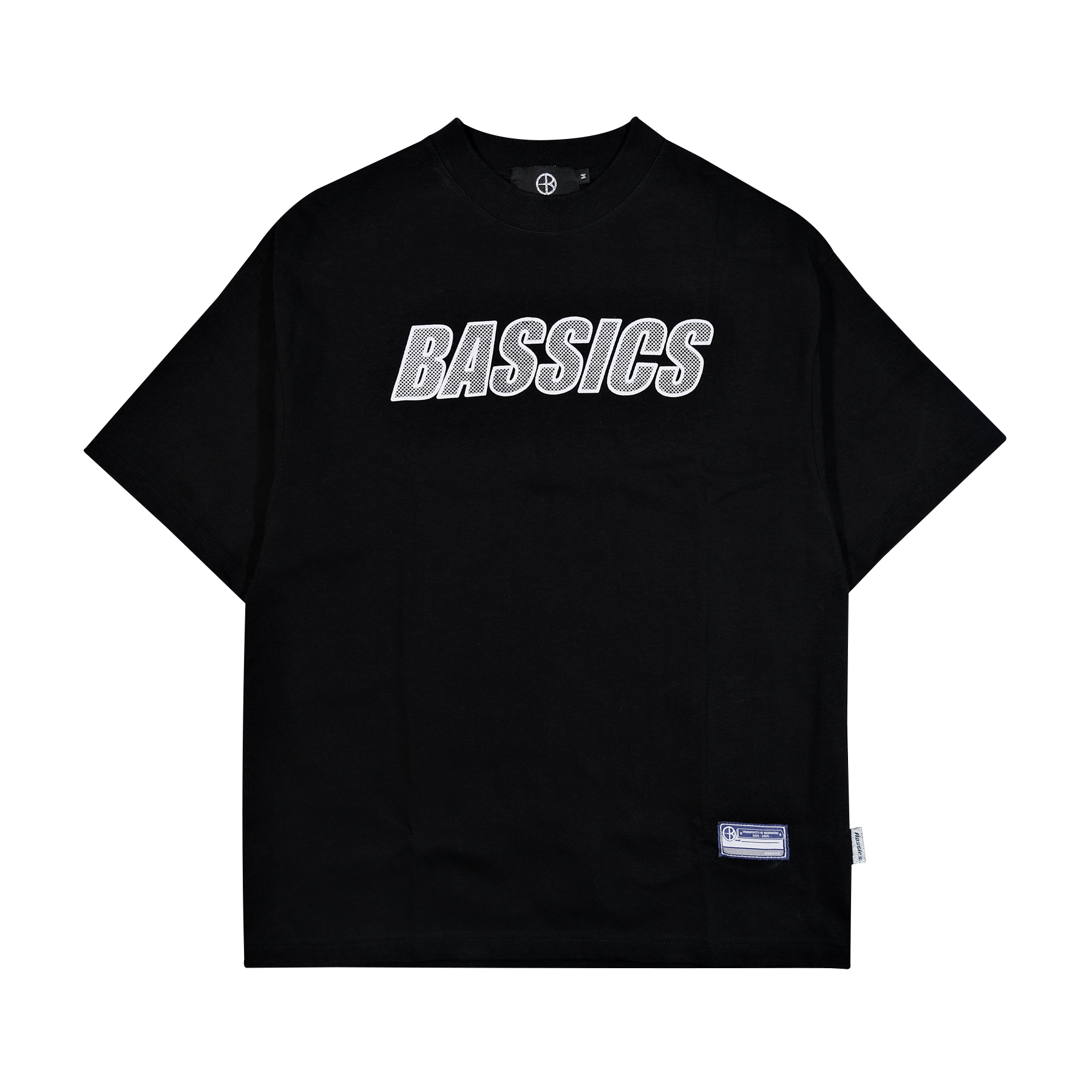 BASSICS MESH CORE BLACK TEE